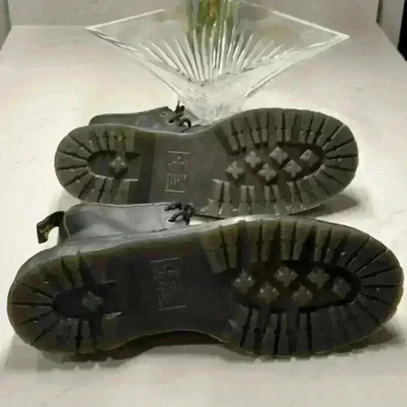 Men's Dr. Marten's Industrial Black Leather Steel Toe Work Boots Size 14 - Picture 7 of 9